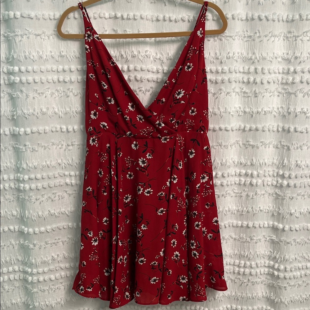 Shasa Red Floral Dress